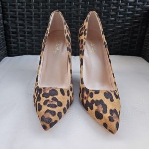 Leopard print stilettos